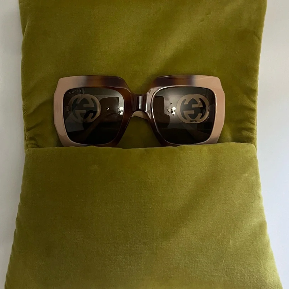 Gucci Women's Sunglasses in Brown and Tan - Picture 1 of 7